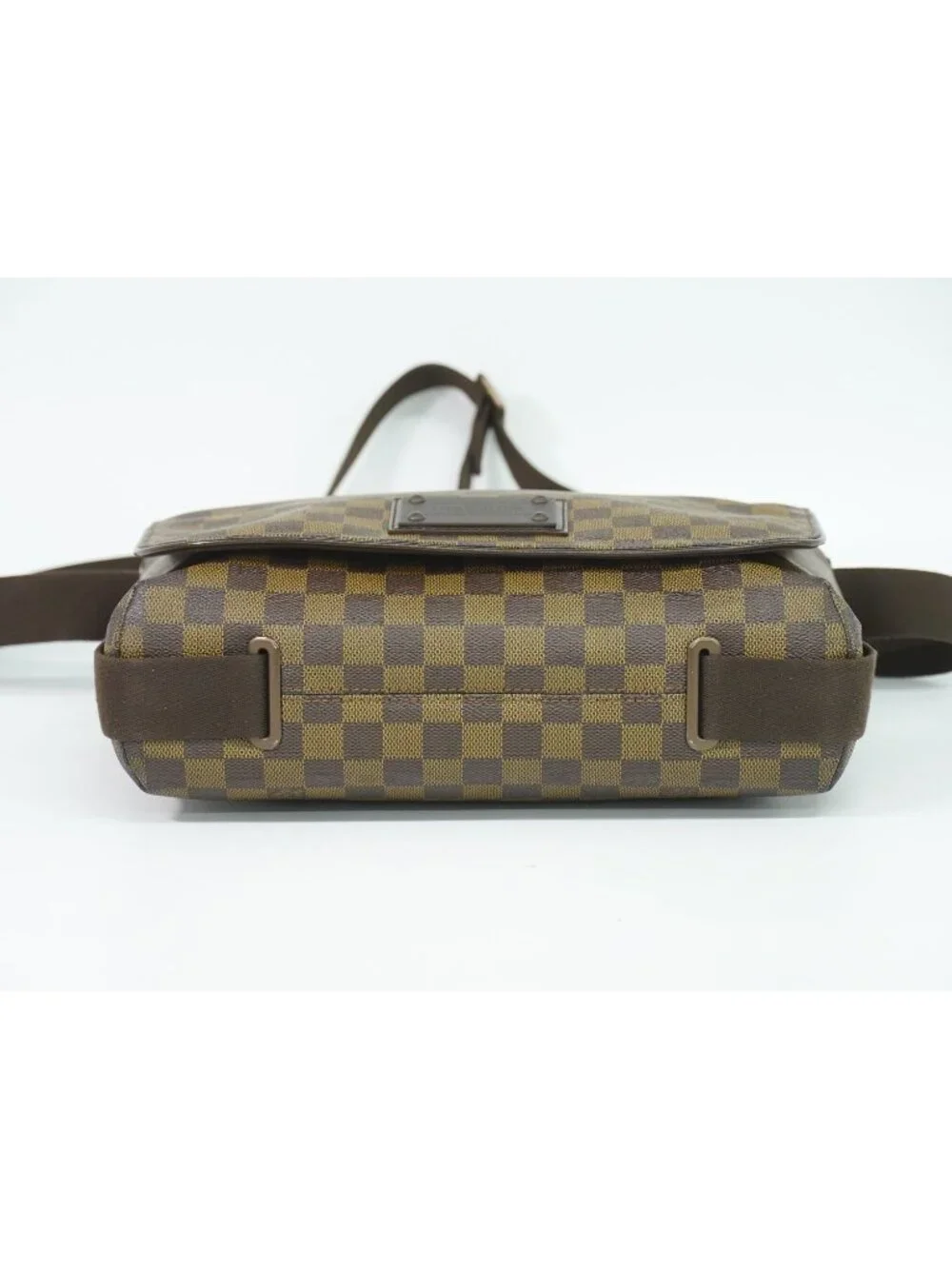 Louis Vuitton LV Brooklyn MM Damier Ebene Shoulder Bag Brown